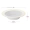 Smarty Had A Party 12 oz. White with Gold Edge Rim Plastic Soup Bowls (120 Bowls), 120PK 111G-CASE - alternate 9