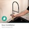 Hansgrohe Talis N Semi-Pro PowderSpray Kitchen Faucet 1.75 GPM in Stainless Steel Optic 72861801 - alternate 6