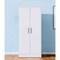 Homeroots 71" White Wood Two Door Single Drawer Combo Dresser 403754 - alternate 4