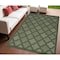 Homeroots 4' X 6' Dark Green And Light Green Trellis Indoor Outdoor Area Rug 545555 - alternate 7