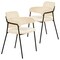 Leisuremod Axis Collection Modern Dining Chair in Beige, 2PK AC22BG2 - alternate 1