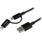 Startech.Com 1M LIGTHNING OR MICRO USB TO USB CABLE LTUB1MBK - alternate 1