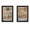 Homeroots Set Of Two Where Family and Friends Gather II 1 Black Framed Print Wall Art, 2PK 405905 - alternate 1