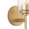 Jonathan Y Juno 13" 1-Light Farmhouse Industrial Metal/Glass Cylinder LED Sconce, Brass Gold/Clear JYL9547B - alternate 4