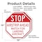Signmission Stop Airstrip Ahead Watch for Landi, 10 inch X 10 inch, Aluminum Metal Signs, 2PK OC-A-2PACK-10-215 - alternate 4