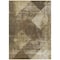 Homeroots 5' X 8' Brown And Beige Geometric Washable Indoor Outdoor Area Rug 602828 - alternate 3