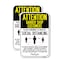Signmission Attention Barber Shop Customers Practice Social Distanc, 18'' X 24'', Heavy Gauge Aluminum, 2PK A-1824-2PACK-25369 - alternate 1
