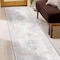 World Rug Gallery Vintage Bohemian Machine Washable Non Slip Runner Rug 2 ft 6 in x 7 ft Beige 6024BEIGE2X7 - alternate 1
