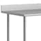 Flash Furniture Reese 30in. x 60in. Work Table, SS Top Shelf, 4in. Backsplash, Adjustable Undershelf, 4 Casters NH-WT-3060-GG-B4-CAS-GG - alternate 5