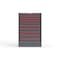 Strong Hold 10 drawer cabinet - (4x 2ft, 4x 3ft, 2x 4ft) - Red accents - Keyed Different S3044-PPDAS-1001DS - alternate 1