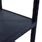 Luxor Utility Cart with Lipped Plastic Shelves, 300 lb Load Capacity, 3 Shelves, 24 in L, 18 in W STC222-B - alternate 10