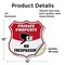 Signmission Private Property Shield Sign No Trespass, 12 Inch X 12 Inch, Vinyl Decal SHI-D-12-448 - alternate 5