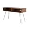 Homeroots 48in Black And Brown Metal And Reclaimed Wood Open Shelving TV Stand 555129 - alternate 3