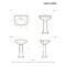 Whitehaus Collection Whitehaus Colleciton Pedestal Sink B-LO924-LO905-3H - alternate 5