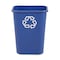 Rubbermaid Commercial DESKSIDE RECYCLING CONTAINER SMFG295773BLUE - alternate 2