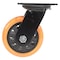 Vestil Polyurethane Swivel Caster 5 In. Diameter x 2 In. Width 726 Lb. Capacity Orange/Black CST-BN-5X2PUP-S - alternate 6