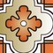 Homeroots 4" x 4" Retro Orange Mosaic Peel and Stick Removable Tiles 400431 - alternate 4