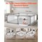 Vevor Baby Playpen 78.7 in x 70.3 in Extra Large Indoor/Outdoor Baby Fence Play Yard P1001-2 - alternate 7