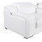 Homeroots 100" White Italian Leather Reclining USB Sofa 632867 - alternate 6