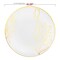 Smarty Had A Party 10.25" White with Gold Antique Floral Round Disposable Plastic Dinner Plates (120 Plates), 120PK 920WHG-CASE - alternate 7