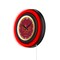 Holland Bar Stool University of Louisiana at Monroe 15 Double Neon Wall Clock Clk15BK - alternate 4