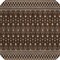 Homeroots 8' Chocolate Taupe And Copper Round Tribal Washable Indoor Outdoor Area Rug 582556 - alternate 5