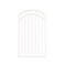 Nuvo Iron 33-in W x 56-in H Glossy Wht Coral Gate Arched 36-in W Opening SC Hardware W/Dbl Side Handle ICGA3356GW - alternate 1