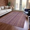 Homeroots 10' X 14' Pink Mauve And Blush Striped Washable Indoor Outdoor Area Rug 616381 - alternate 7