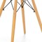 Homeroots 30" White And Natural Rounded Fiberglass And Solid Wood Dining Table 520870 - alternate 13