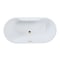 Kingston Brass 59" Acrylic Oval Double Ended Freestanding Tub with Drain, Glossy White/Polished Brass VT7DE593023C422 - alternate 1