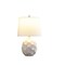 Homeroots 22" Cream Ceramic Faceted Table Lamp With Off White Drum Shade 524251 - alternate 4