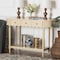 Bali & Pari Liba Console Table with Scalloped Detailing and Open Shelf Storage 271-14794-ZORO - alternate 6