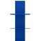 Homeroots 38" Blue Metal Six Shelf Modern Tower Bookcase 654137 - alternate 4