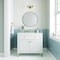 James Martin Vanities Chicago 36 in. Single Vanity, Glossy White, w/ 3 CM Lime Delight Silestone Top 503-V36-GW-3LDL - alternate 5