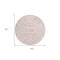 Homeroots 8' Pink And Gray Round Animal Print Washable Indoor Outdoor Area Rug 600638 - alternate 7