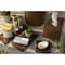 Hapco Elmar Serenity Collection 8 Qt. Round Wastebasket, Fawn, 6PK SC108FAWN - alternate 4