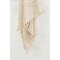 Homeroots 50" X 60" Natural Cotton Woven Floral Throw Blanket with Tassels and Fringe 518824 - alternate 5