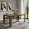 Homeroots 63" Walnut Solid Wood Dining Table 716280 - alternate 4