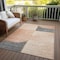Homeroots 3' X 5' Coral Peach And Gray Abstract Washable Indoor Outdoor Area Rug 582896 - alternate 5