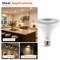 Euri Lighting PAR38 LED Bulbs, 12W, 1050 lm, 100W Eq., 2700K, E26, Dimmable, CEC/JA8/UL, 2PK EP38-12W5020cec-2 - alternate 6