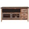 Homeroots 61" Brown Solid Wood Cabinet Enclosed Storage Distressed TV Stand 528763 - alternate 6