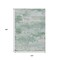 Homeroots 10' X 14' Mint Green And Pale Aqua Abstract Washable Indoor Outdoor Area Rug 630926 - alternate 5