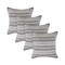 Homeroots Set of Four 18" X 18" Black Beach Chevron Cotton Zippered Pillow, 4PK 535282 - alternate 5