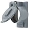 Hubbell Wiring 1-Gang Weatherproof Cover, 50A Twist-Lock, Thermoplastic Wallplate Box HBL7774WO - alternate 2