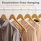 Campior Natural Wooden Hangers, Heavy-Duty with 360 Deg Swivel Hook, Non-Slip, Pants Bar, 5PK CMPWH5NL - alternate 6