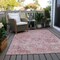 Homeroots 3' X 5' Pink And Gray Damask Washable Indoor Outdoor Area Rug 603779 - alternate 7