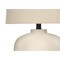 Homeroots 25" Cream Geometric Table Lamp With Beige Empire Shade 545866 - alternate 8