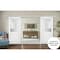 Sartodoors Sturdy Double Barn Door White Solid Core Modern Interior VEREGIO7339DB-WS-36 - alternate 1
