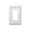 Amerelle Cottage Wall Plate, White Faux Wood, 1 Rocker 279RW - alternate 2