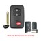 Aks Keys 2007 - 2014 Toyota Smart Prox Key Shell 3B for FCC# HYQ14AAB RS-TOYOTA-02 - alternate 1